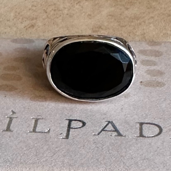 Silpada .925 Sterling Silver/Chalcedony Smoky Swirl Ring Size 7 R2045. - Picture 6 of 7